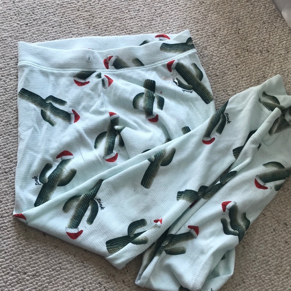 Pink pajama pants